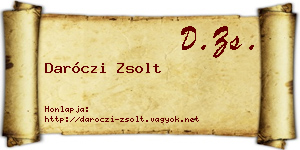 Daróczi Zsolt névjegykártya